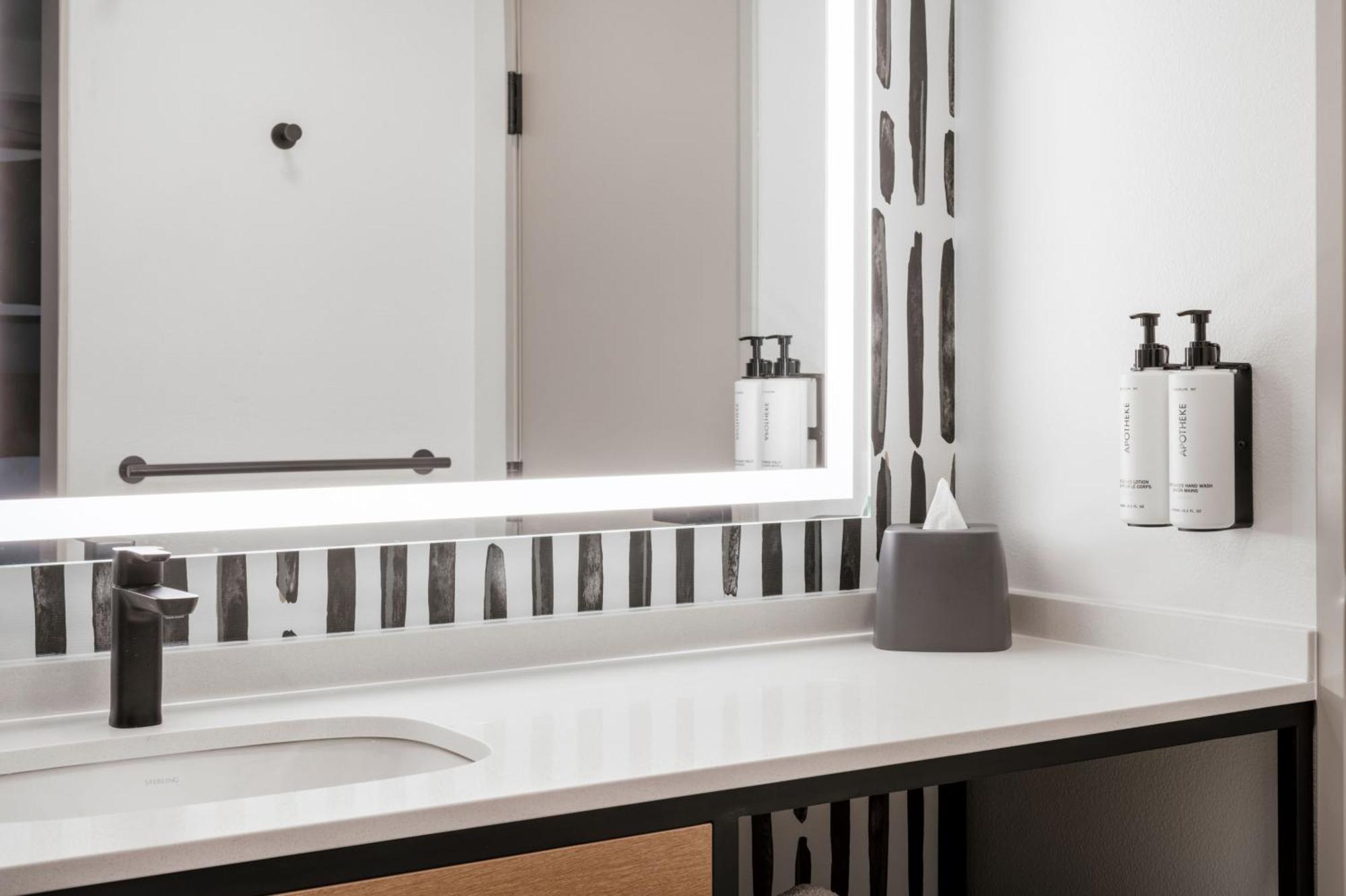 Queen Suite with Two Queen Beds and Mobility Accessible Roll-In Shower