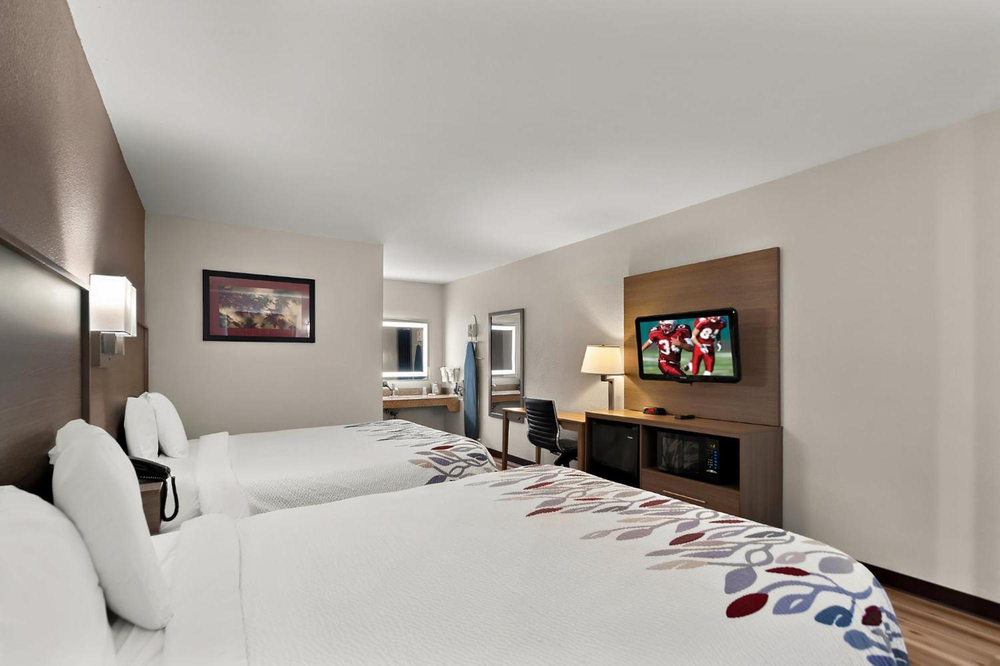 Deluxe Room with Two Queen Beds Disability Access Walk-In Shower First Floor Non-Smoking
