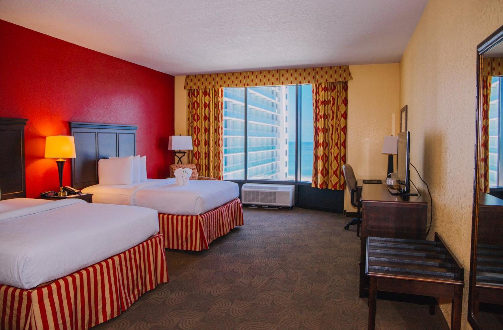 Queen Room with Two Queen Beds with Partial Water View