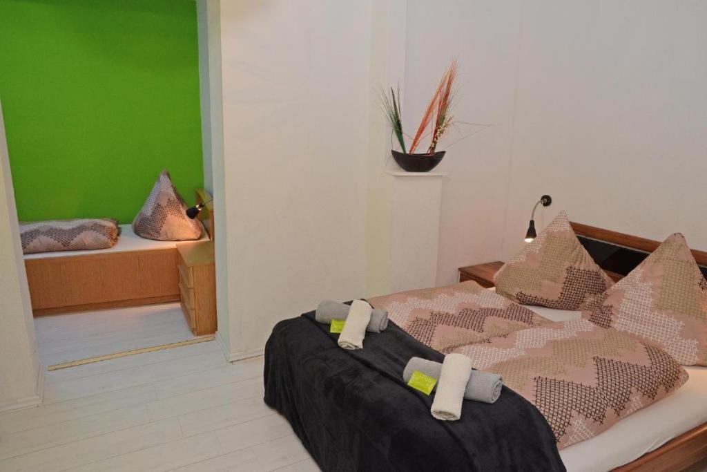 Apartment mit 2 Schlafzimmern und Gartenblick