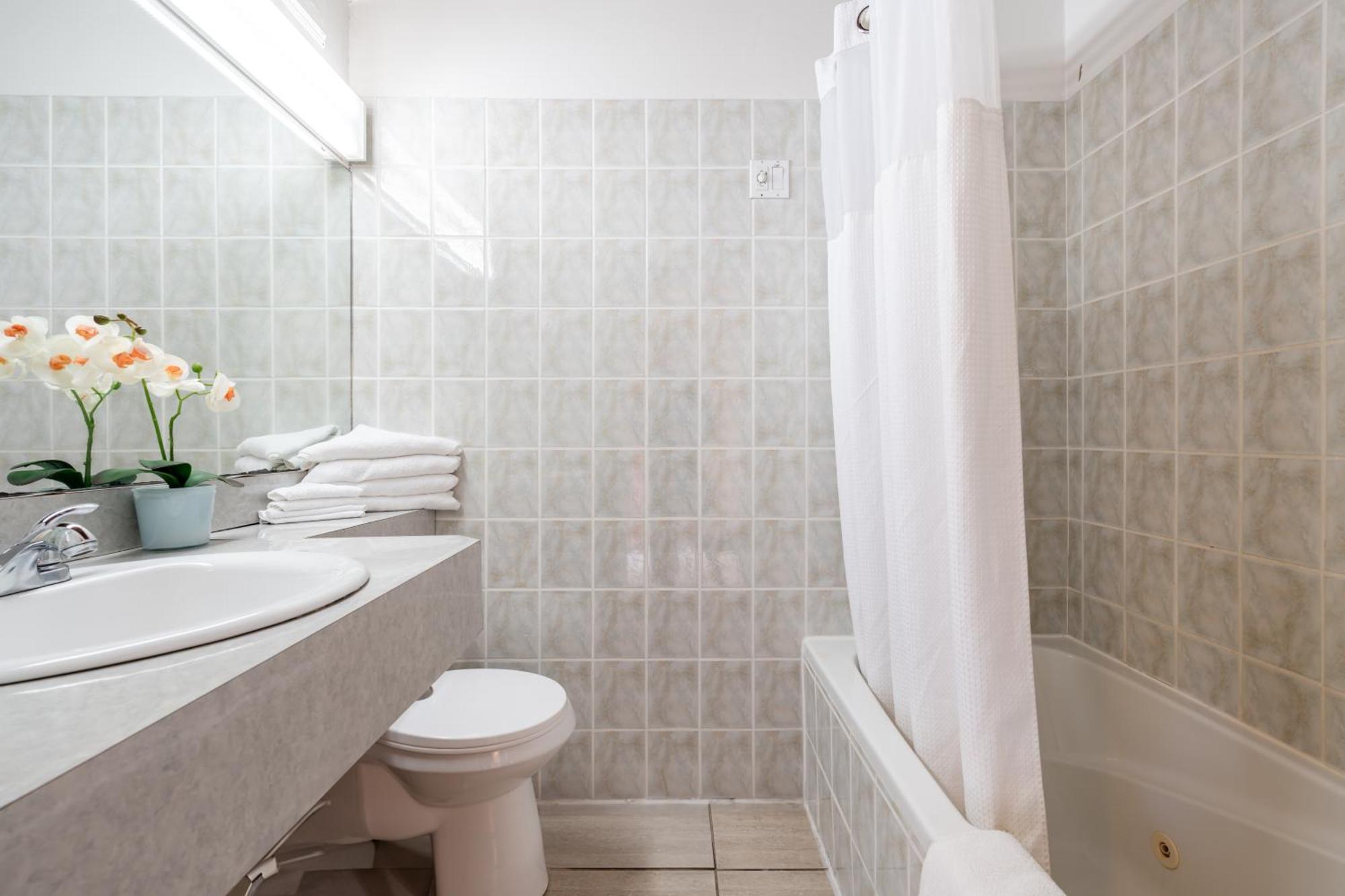Room Two Beds Parquet Floor Spa Bath