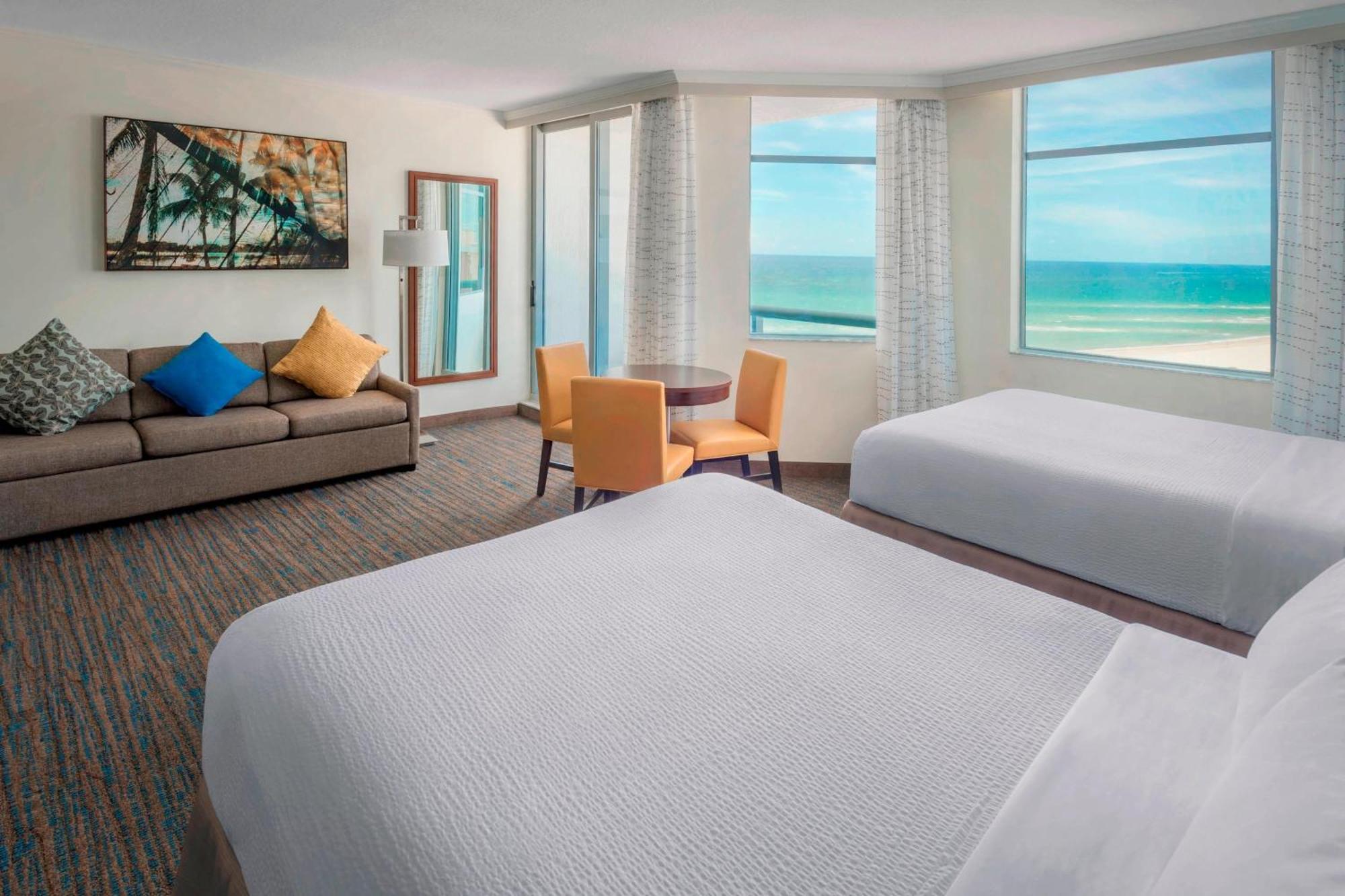 Queen Studio with 2 Queen Beds and Ocean View