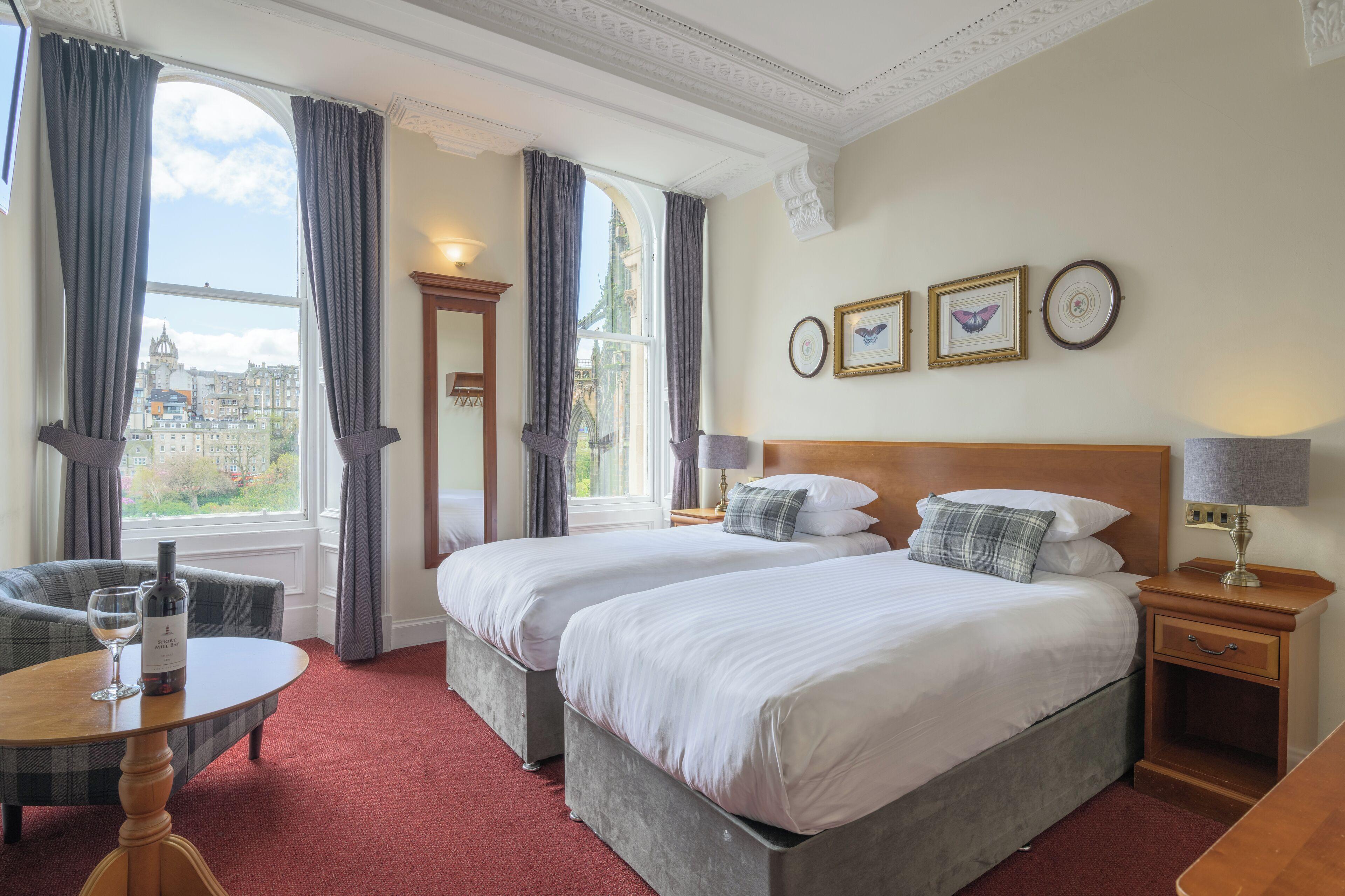 Standard Twin Room Princes Street View