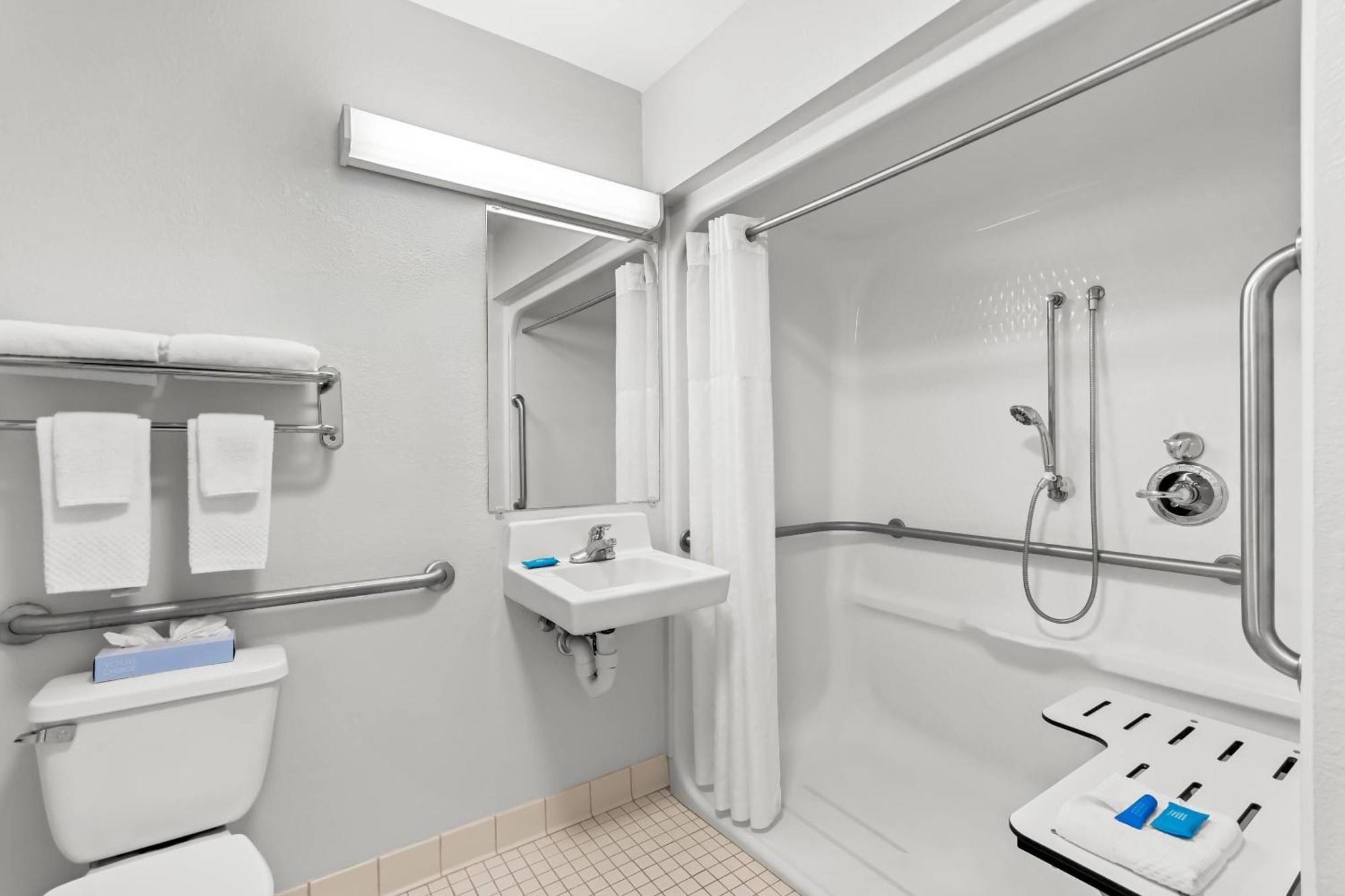Queen Suite Handicapped with  Roll-In Shower and Sofabed - Non-Smoking