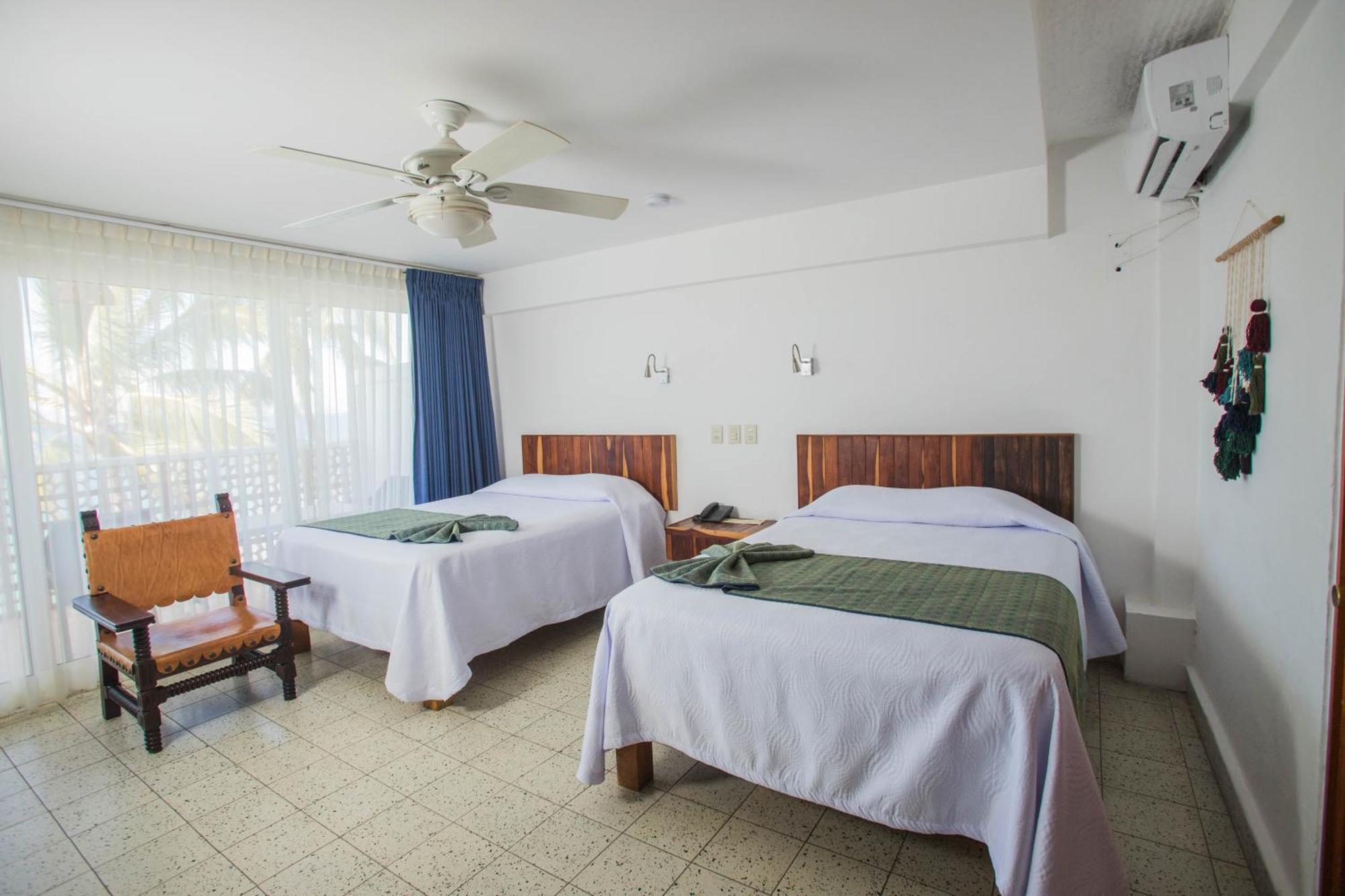 Double Room with Two Double Beds and Ocean View