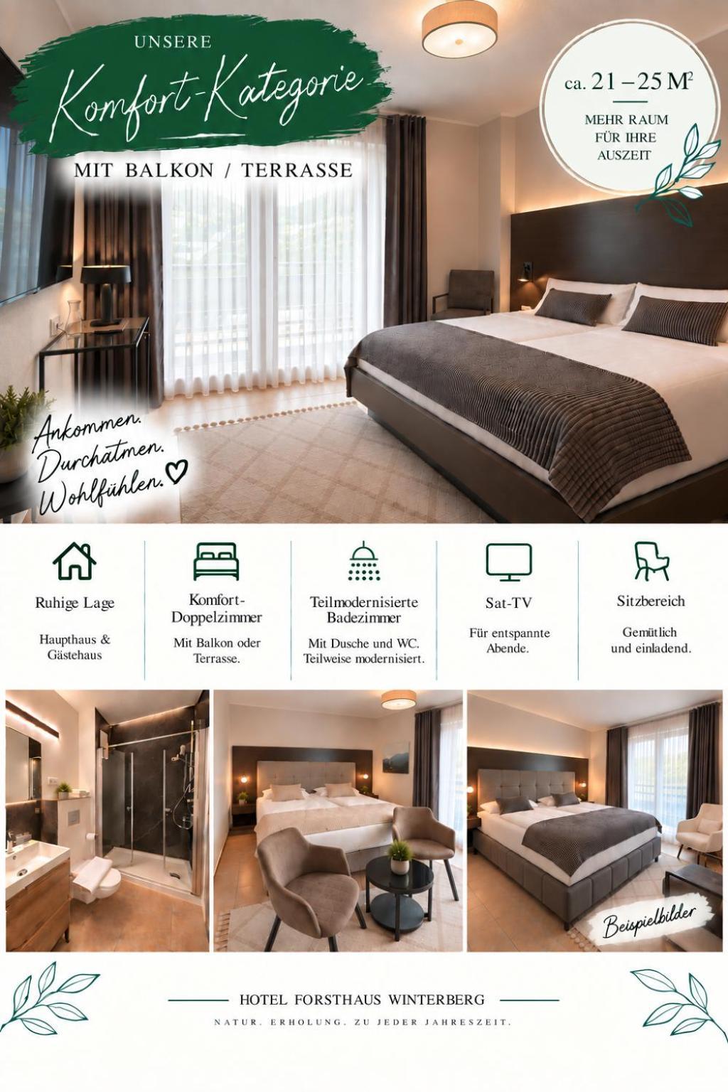 Comfort Double Room Balcony or Terrace