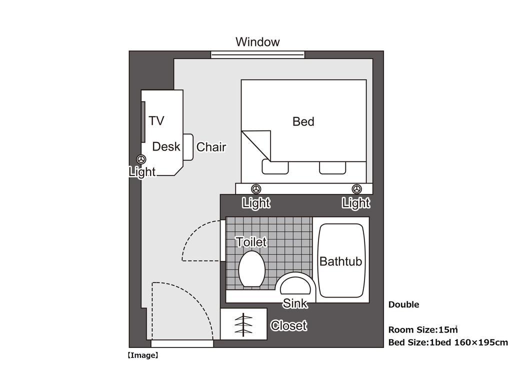 Studio Twin Room Non-Smoking (2Beds)