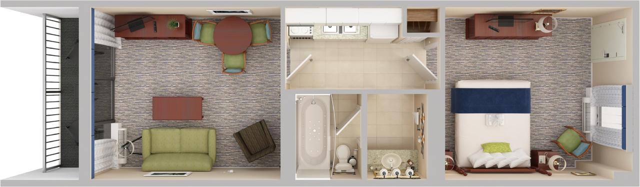 Tower Oceanview Whirl Pool King Suite 1 King 1 Double Wall Bed