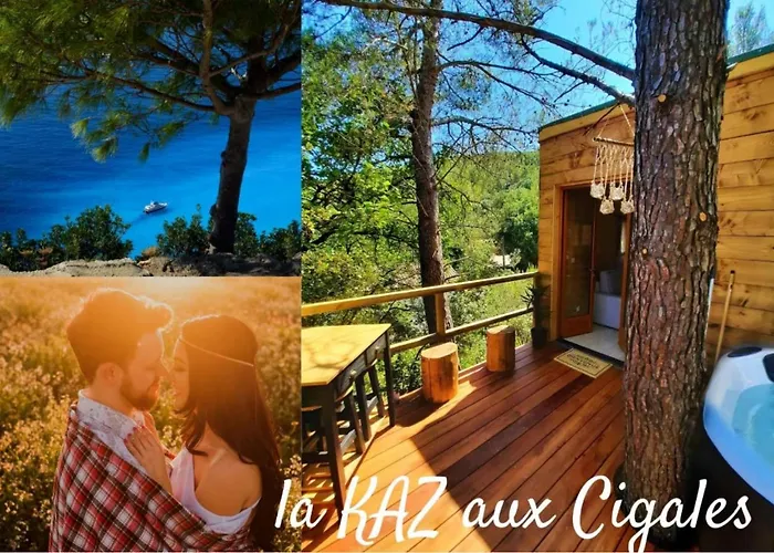 Cabane dans les arbres La Kaz aux Cigales