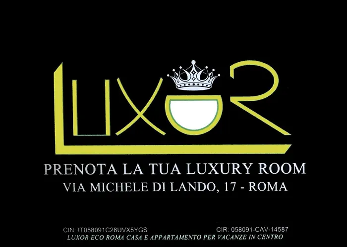 LUXOR ECO ROMA CASA E APPARTAMENTO PER VACANZE IN CENTRO Piazza Bologna, Colosseo, Piazza di Spagna, Vaticano, San Pietro, Sapienza, Fontana di Trevi, Piazza Navona, Trastevere, Tiburtina, Termini, Aeroporto