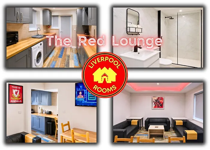 The Red Lounge 1 Ensuite Near Anfield - Double