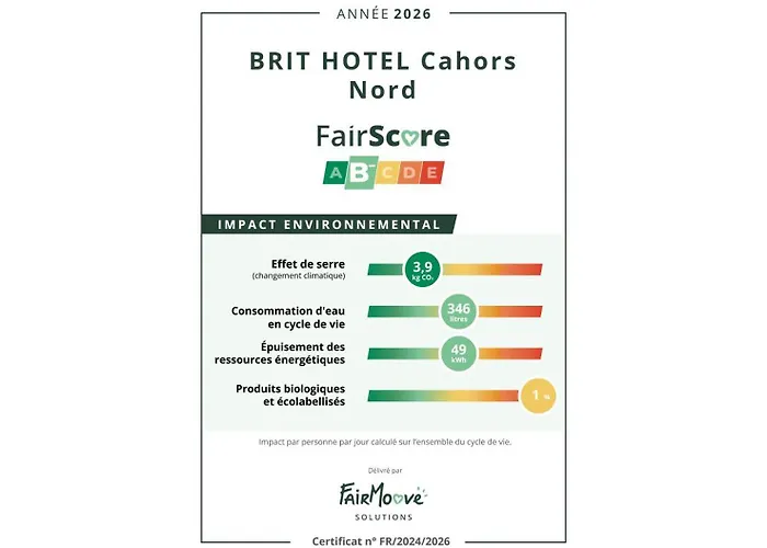 BRIT HOTEL Essentiel CAHORS Nord